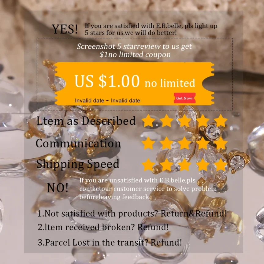 E.B.belle Colorful Rhinestone Moon Star Planet Necklace Stainless Steel 18K Gold Plated Fashion Jewelry Girls - Image 11