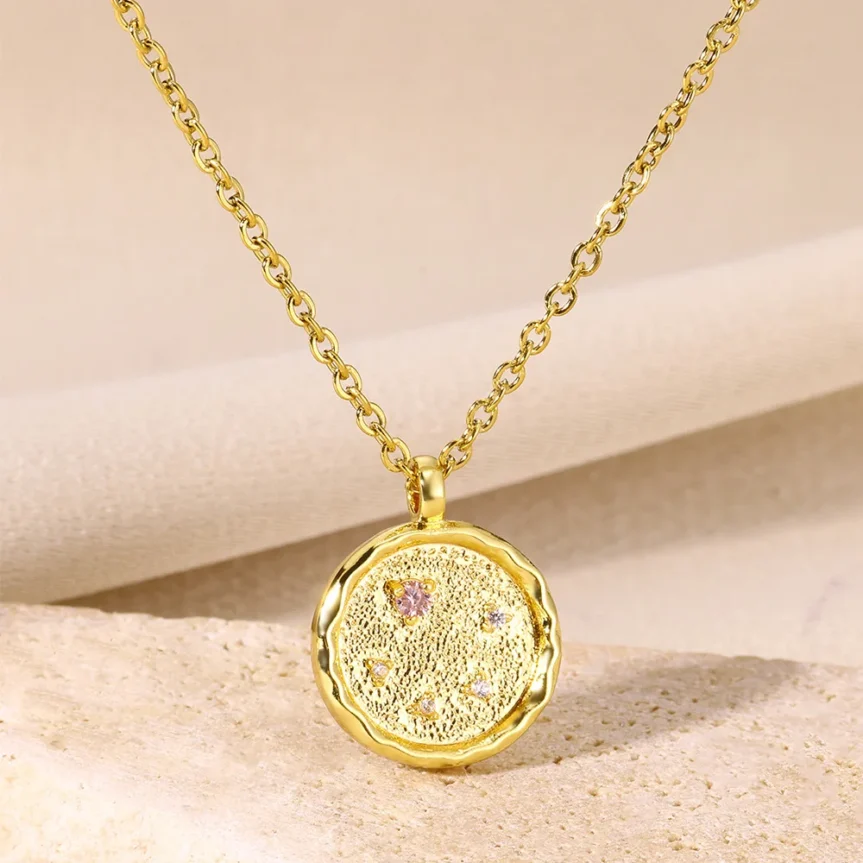 12 Zodiac Sign Pendant Necklaces for Women 12 Constellation Stainless Steel Chain Jewelry Aries Libra Leo Virgo Birthday Gift - Image 16