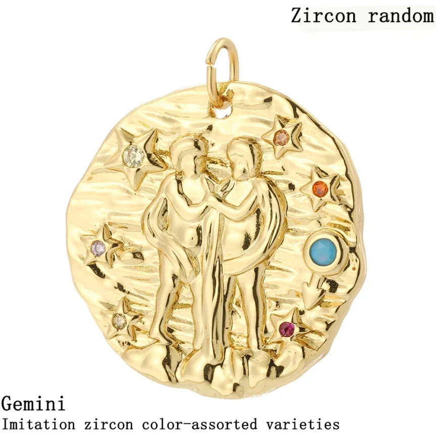 12 Zodiac Jewelry Aries Charm Dijes Production Supplies DIY Pendant Wearing Women's Necklaces Bracelets EarringsJewelry Amulets - Image 4